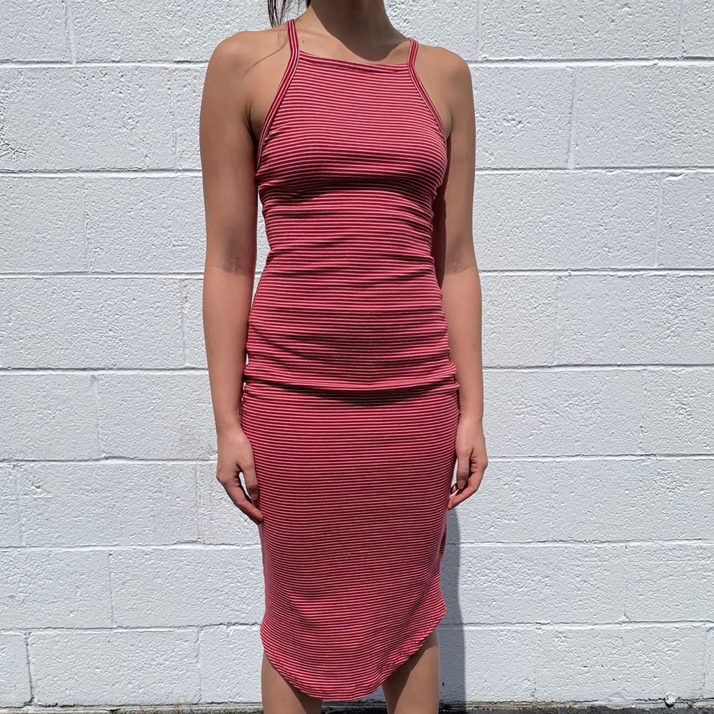 Midi striped dress